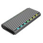 Gembird caja externa usb 3.1 para ssd m.2 nvme backlighted aluminum ee2280-u3c-03