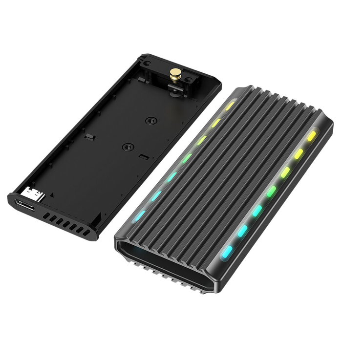 Gembird caja externa usb 3.1 para ssd m.2 nvme backlighted aluminum ee2280-u3c-03 Gembird caja externa usb 3.1 para ssd m.2 nvme backlighted aluminum ee2280-u3c-03