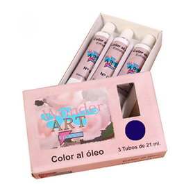 Wonder Art by Pryse Caja de 3 Tubos de Óleo 21ml Azul Prussian Nº.26