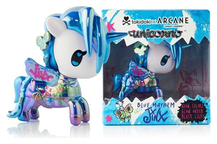 Unicorno x Arcane Window Box Figura Blue Mayhem JINX (Special Edition) 7 cm