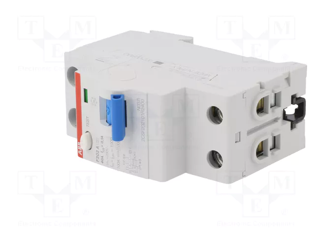 ABB F202A-40/0.1 Interruptor diferencial 40A 0,1A 2 polos ABB F202A-40/0.1 Interruptor diferencial 40A 0,1A 2 polos