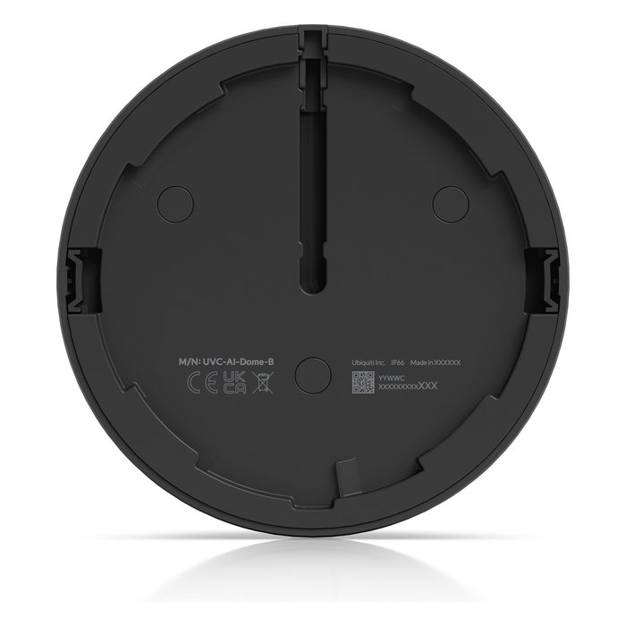 Ubiquiti UVC-AI-Dome-B Cámara de Seguridad Exterior 4K en Formato Domo PoE con Inteligencia Artificial, Visión Nocturna IR y Resistente a la Intemperie