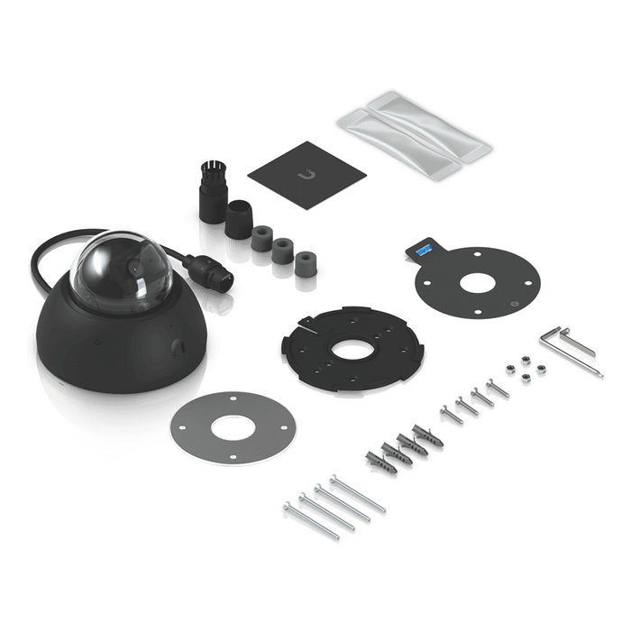 Ubiquiti UVC-AI-Dome-B Cámara de Seguridad Exterior 4K en Formato Domo PoE con Inteligencia Artificial, Visión Nocturna IR y Resistente a la Intemperie