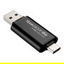 Team Group X1 MAX USB 3.2 Gen 2 Memoria Stick de 256 GB, hasta 1000 MB/s, USB Type-A/C, Negro