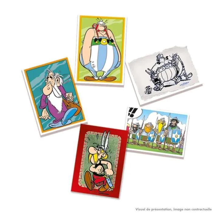 Panini PAN8051708018059 Blíster con 7 bolsillos Astérix 65 Aniversario, incluye 35 pegatinas y 1 tarjeta limitada