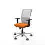 PIQUERAS Y CRESPO Silla de oficina Haches Naranja y Blanco