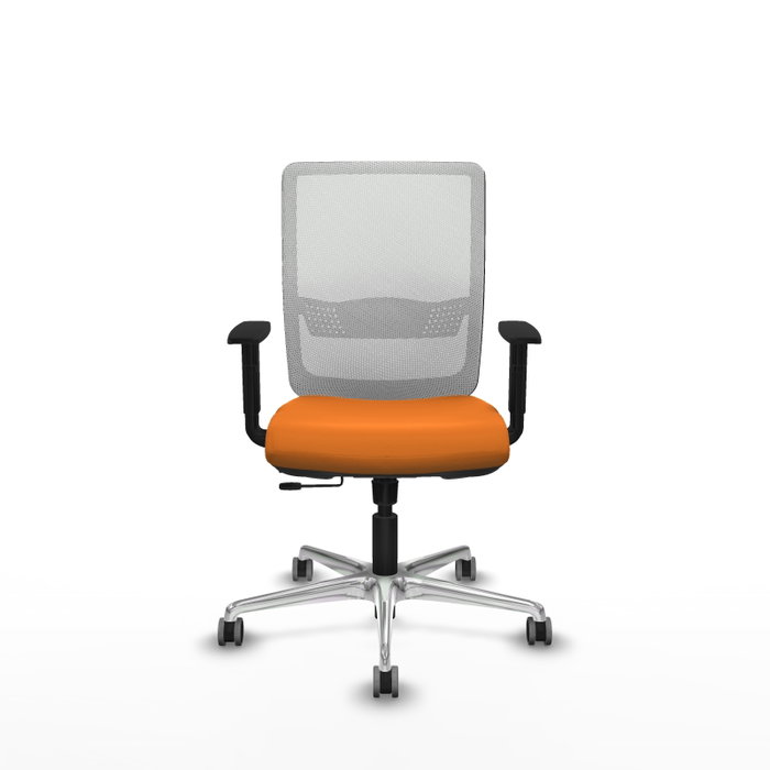 PIQUERAS Y CRESPO Silla de oficina Haches Naranja y Blanco PIQUERAS Y CRESPO Silla de oficina Haches Naranja y Blanco
