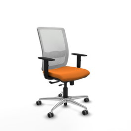 PIQUERAS Y CRESPO Silla de oficina Haches Naranja y Blanco