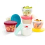 Babymoov Babybols Kit M - 6 x 180 ml - Tarros Herméticos para Almacenamiento y Transporte de Comidas para Bebés