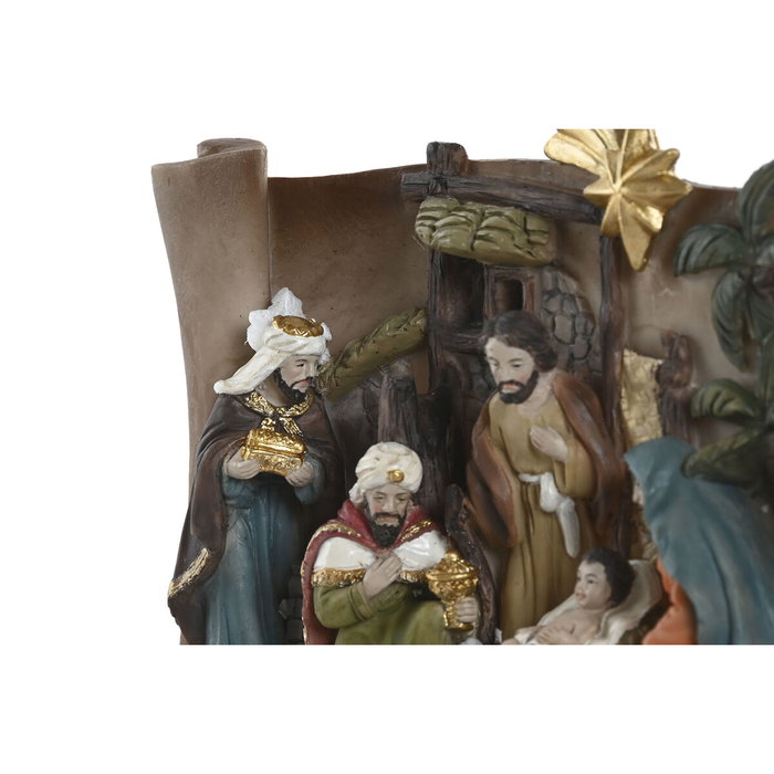DKD Home Decor Figura de Nacimiento Multicolor en Resina 21x8x12,5 cm