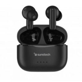 SUNSTECH WAVEPODSONEBK Auriculares Bluetooth 5.3 Inalámbricos USB-C 10mm 4.5h Negro