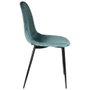 Home Deco Factory Silla Terciopelo Azul Giulia
