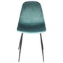Home Deco Factory Silla Terciopelo Azul Giulia