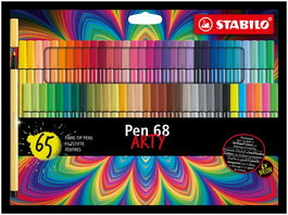 STABILO Estuche de 65 Rotuladores de Fibra Pen 68 Arty Line