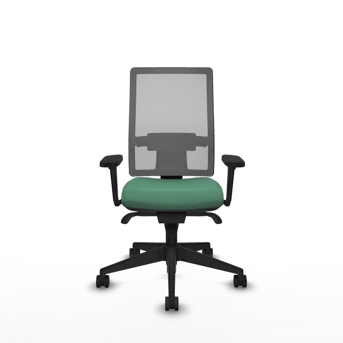PIQUERAS Y CRESPO Silla de oficina Horna con mecanismo Sincro, Verde esmeralda y Gris PIQUERAS Y CRESPO Silla de oficina Horna con mecanismo Sincro, Verde esmeralda y Gris