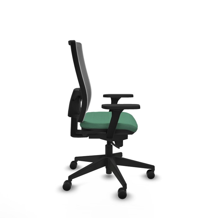 PIQUERAS Y CRESPO Silla de oficina Horna con mecanismo Sincro, Verde esmeralda y Gris PIQUERAS Y CRESPO Silla de oficina Horna con mecanismo Sincro, Verde esmeralda y Gris