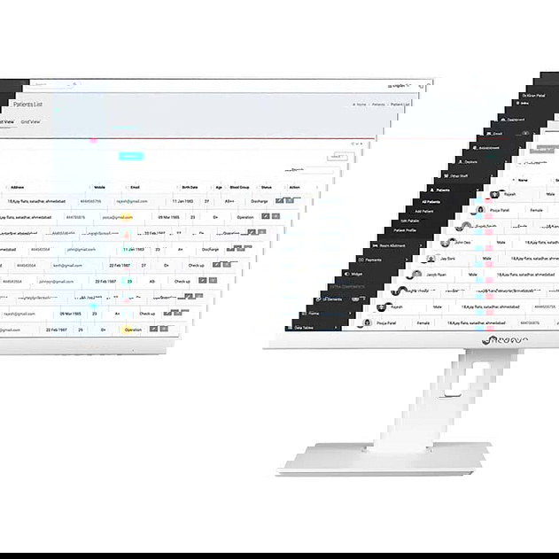 AG Neovo ME-2701 Monitor 27" Full HD IPS 100Hz 5ms, 16:9, 250 cd/m², Altavoces, HDMI, DisplayPort, Blanco, Para Médico