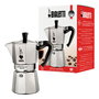 Bialetti Cafetera Italiana Moka Express 9 Tazas 0.55L Aluminio Color Negro y Plata