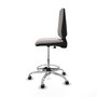 PIQUERAS Y CRESPO Taburete Elche CP blanco con base cromada