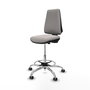 PIQUERAS Y CRESPO Taburete Elche CP blanco con base cromada