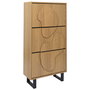 Home Deco Factory Mueble Zapatero Calypso Contemporain 3 Piezas 60x24x115 cm