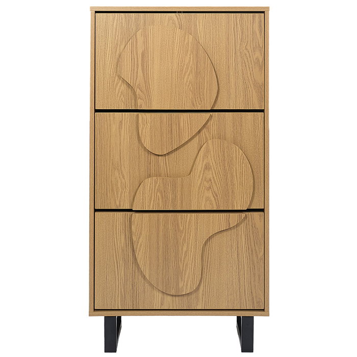 Home Deco Factory Mueble Zapatero Calypso Contemporain 3 Piezas 60x24x115 cm