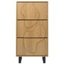 Home Deco Factory Mueble Zapatero Calypso Contemporain 3 Piezas 60x24x115 cm