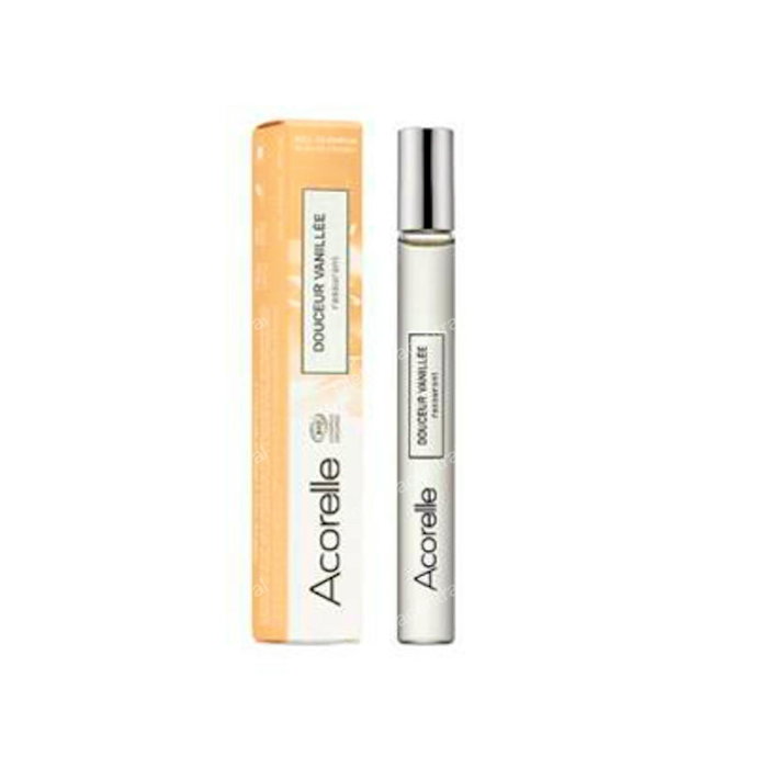 Acorelle Eau de Parfum Roll-On Perfume Orgánico Certificado Douceur Vanillée, Fragancia con Vainilla, 10 ml - Cosmética Ecológica ECOCERT Acorelle Eau de Parfum Roll-On Perfume Orgánico Certificado Douceur Vanillée, Fragancia con Vainilla, 10 ml - Cosmética Ecológica ECOCERT