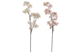 DKD Home Decor Flores de Poliéster Surtido Rosa y Blanco