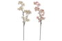 DKD Home Decor Flores de Poliéster Surtido Rosa y Blanco