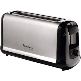Moulinex Tostador de Ranura Larga de 1000 W Acero Inoxidable, Tostador Ranura Larga 1000W INOX