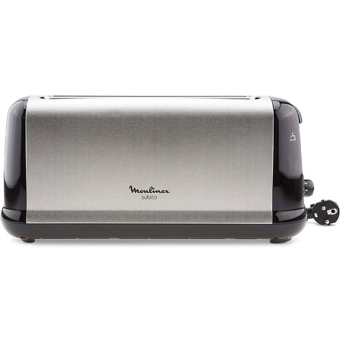 Moulinex Tostador de Ranura Larga de 1000 W Acero Inoxidable, Tostador Ranura Larga 1000W INOX