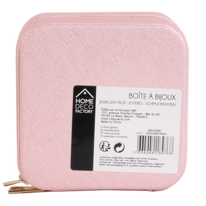 Home Deco Factory Joyero Viaje Colección Pour Elle Compartimentado Colores Surtidos Home Deco Factory Joyero Viaje Colección Pour Elle Compartimentado Colores Surtidos