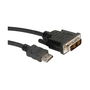 ROLINE 11.04.5519 Cable DVI-D a HDMI, Macho/Macho, 1m, Negro