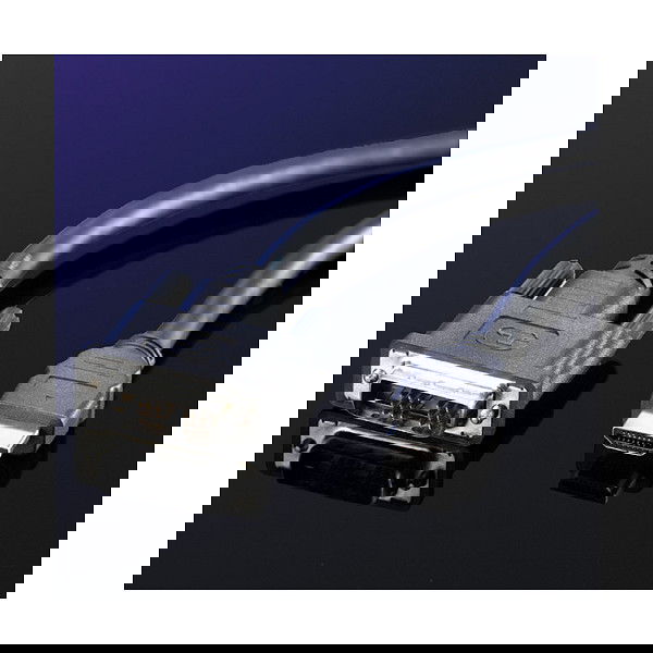 ROLINE 11.04.5519 Cable DVI-D a HDMI, Macho/Macho, 1m, Negro