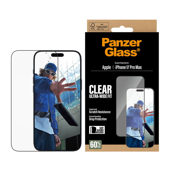 Protector de Pantalla Panzer Glass PG66497 Apple iPhone 17 Pro Max Protector de Pantalla Panzer Glass PG66497 Apple iPhone 17 Pro Max