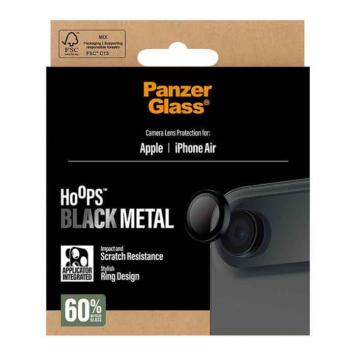 PanzerGlass Hoops Black para iPhone 17 Air