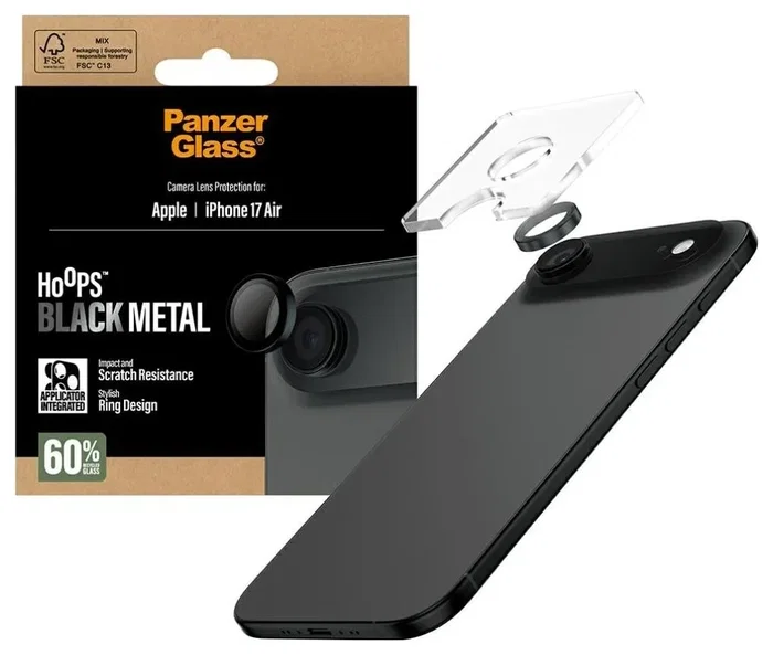 PanzerGlass Hoops Black para iPhone 17 Air