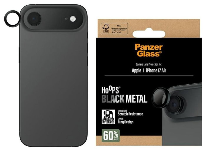 PanzerGlass Hoops Black para iPhone 17 Air