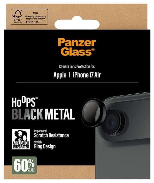 PanzerGlass Hoops Black para iPhone 17 Air