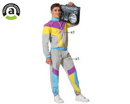 Disfraz para Adultos Gris Años 80