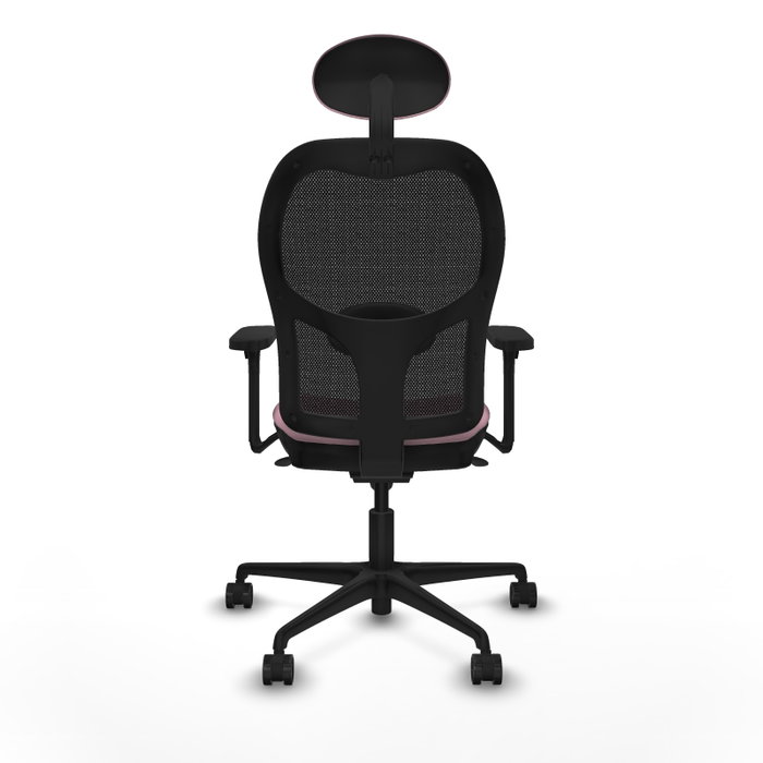 PIQUERAS Y CRESPO Silla de oficina Jorquera Rosa y Negra
