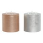 DKD Home Decor Vela LED de Cera de Parafina con 3 Llamas, Pack de 2, Surtido de Colores