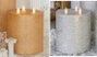 DKD Home Decor Vela LED de Cera de Parafina con 3 Llamas, Pack de 2, Surtido de Colores
