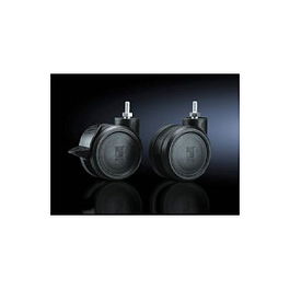 Rittal Doppel-Lenkrollen M12, 4 piezas, Negro, DK 7495.000, compatibles TS, SE, PC, TP, IW, capacidad 120 kg