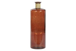 DKD Home Decor Jarrón Enea de Cristal Reciclado 25x25x75 cm, 32 L
