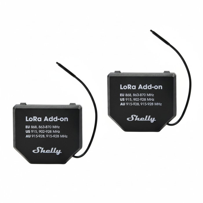 Shelly LoRa Add-on Pack de 2 unidades Shelly LoRa Add-on Pack de 2 unidades