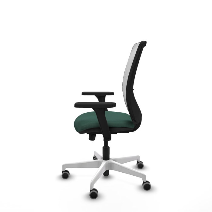 PIQUERAS Y CRESPO Silla de oficina Zulema con mecanismo Sincro/Traslack Verde botella y Blanco PIQUERAS Y CRESPO Silla de oficina Zulema con mecanismo Sincro/Traslack Verde botella y Blanco
