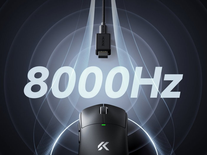 Mchose MC-A5V3-3 Ratón láser gaming inalámbrico Bluetooth 2.4GHz USB-C 26000DPI azul