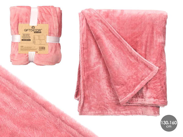 Giftdecor Manta Sedalina Rosa 130 x 160 cm (Set de 8) Giftdecor Manta Sedalina Rosa 130 x 160 cm (Set de 8)